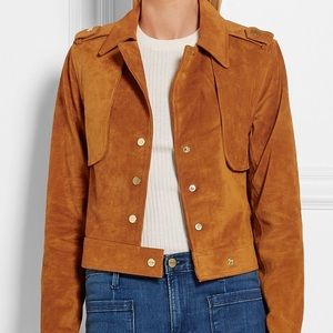 NWT  FRAME DENIM Suede Jacket XS “Caramel” Colour
